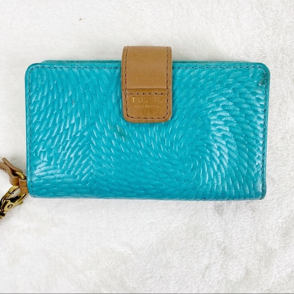 Fossil leather small wristlet - Picture 2 of 8